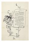 CADY, HARRISON. Three Autograph Letters Signed with pen-and-ink drawings